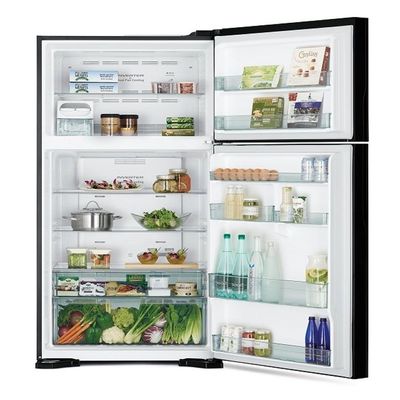 Hitachi Top Mount Refrigerator Brilliant RV760PUK7K Silver